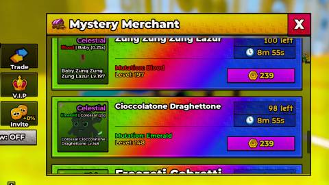 mystery merchant roblox escape tsunami for brainrots