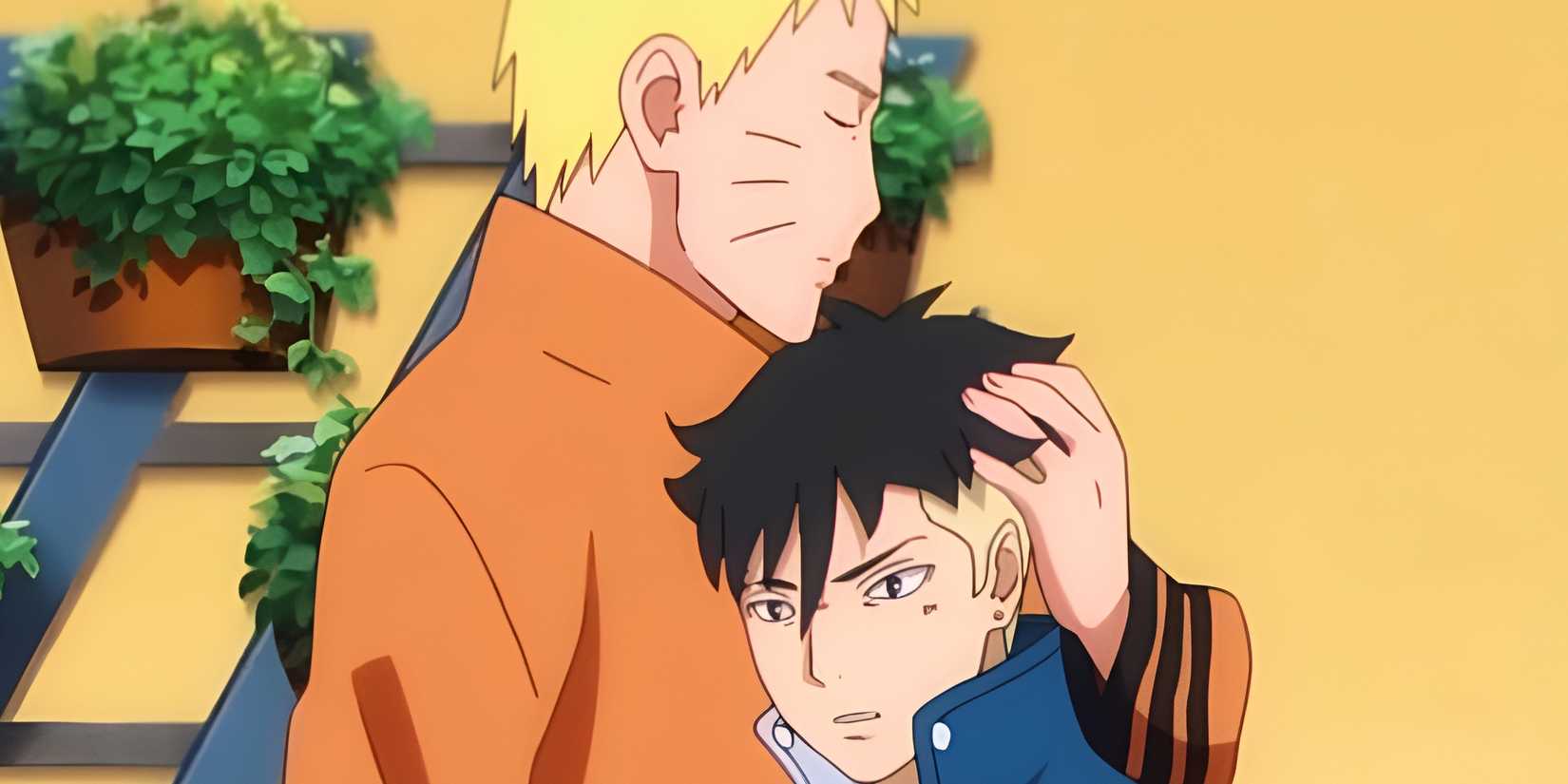 naruto hugging kawaki