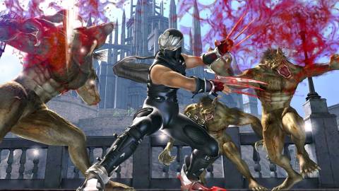 ninja gaiden 2 ryu fighting werewolves