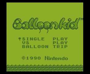 Tangkapan layar gameplay Balloon Kid di Nintendo Switch Online Game Boy