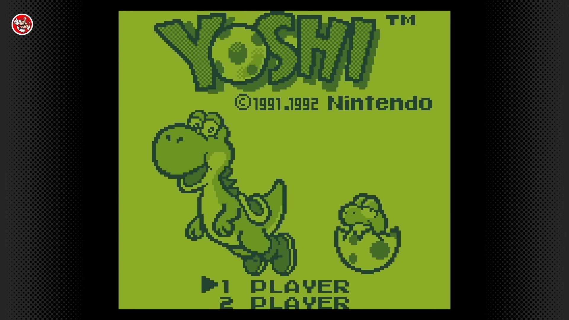 Screenshot gameplay game Yoshi di Nintendo Switch Online Game Boy