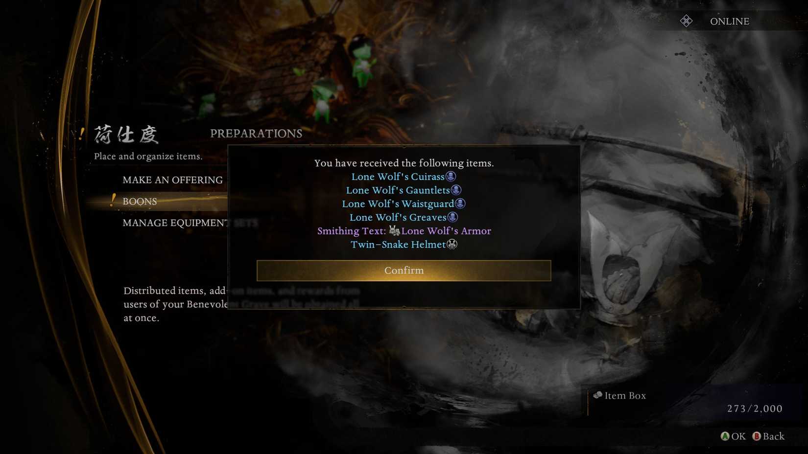 Nioh 3 Claiming Twin Snakes Helmet Boons