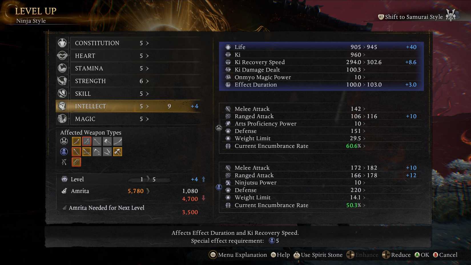 Nioh 3 Increase Ki Recovery Speed by Leveling Up