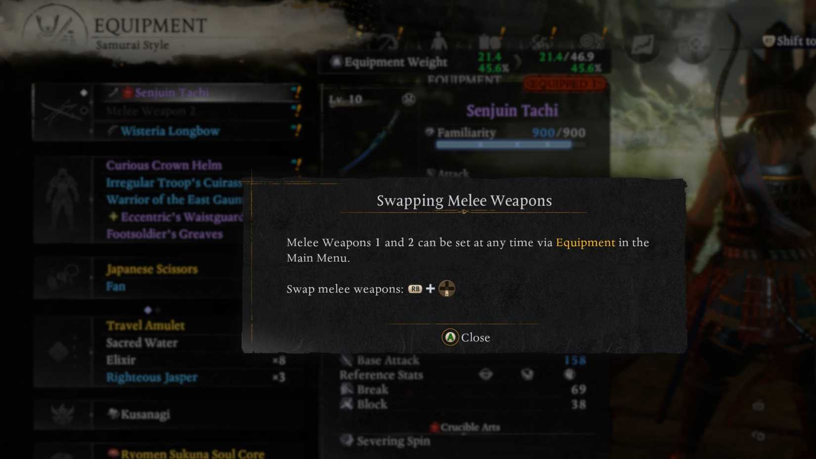 Nioh 3 Second Melee Weapon Slot