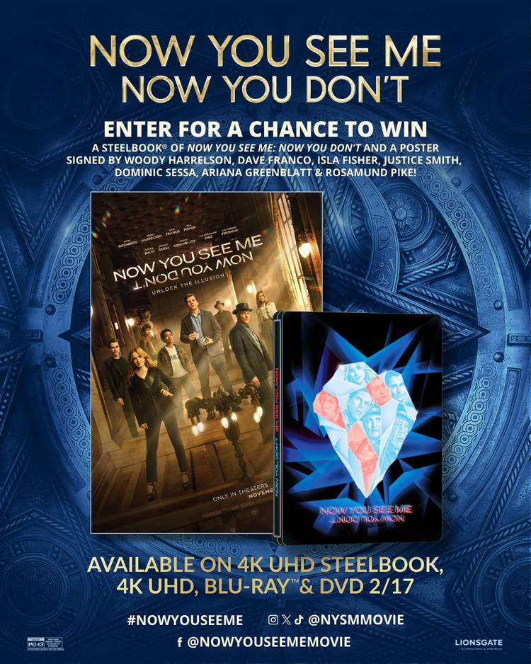 Now You See Me Giveaway, poster bertanda tangan pemeran film Now You See Me: Now You Don't