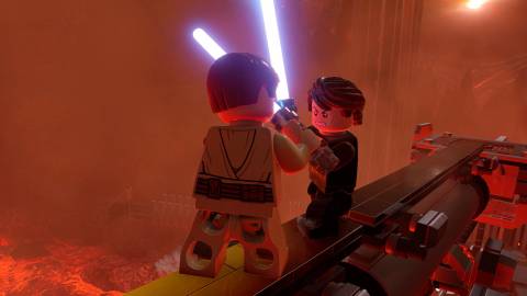 Obi Wan vs Anakin in LEGO Star Wars The Skywalker Saga (2022)