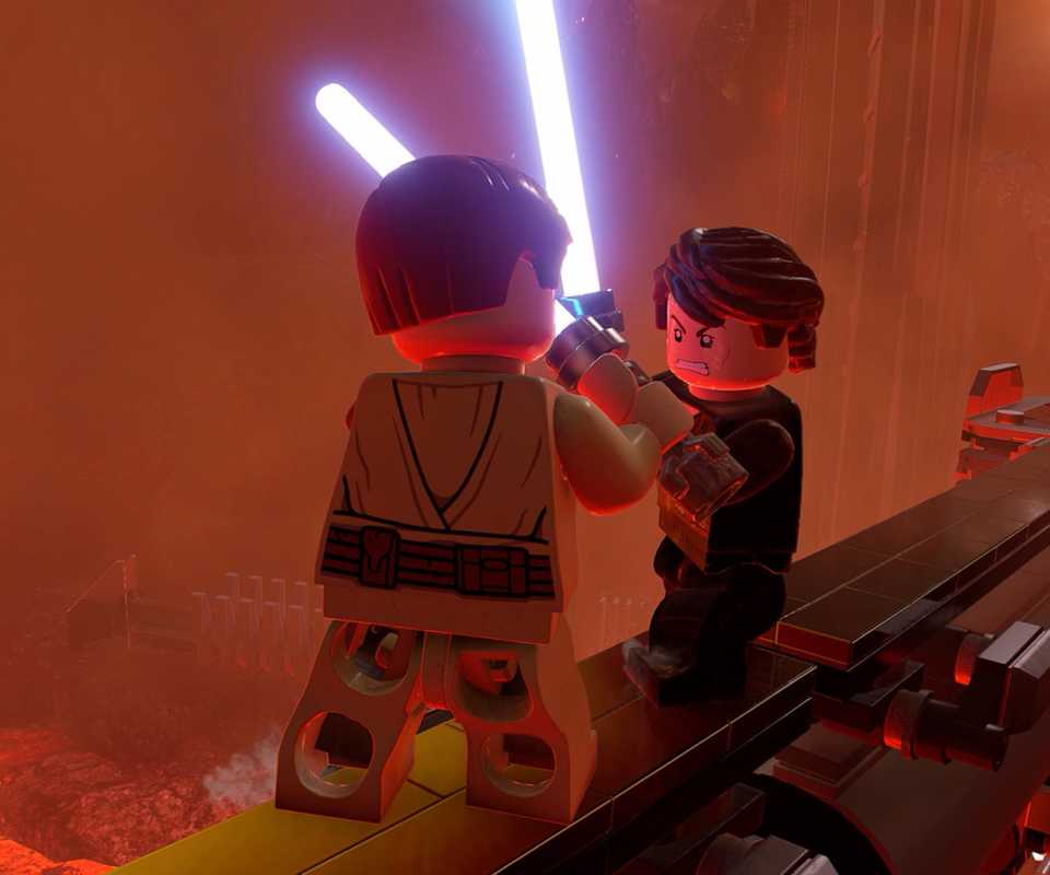 Obi Wan vs Anakin in LEGO Star Wars The Skywalker Saga (2022)