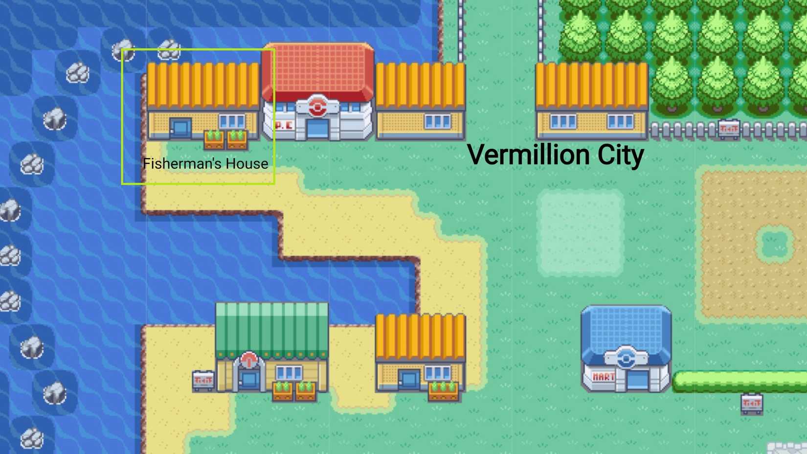 Rod Tree Location Pokemon FireRed & LeafGreen: All Fishing Rod Locations