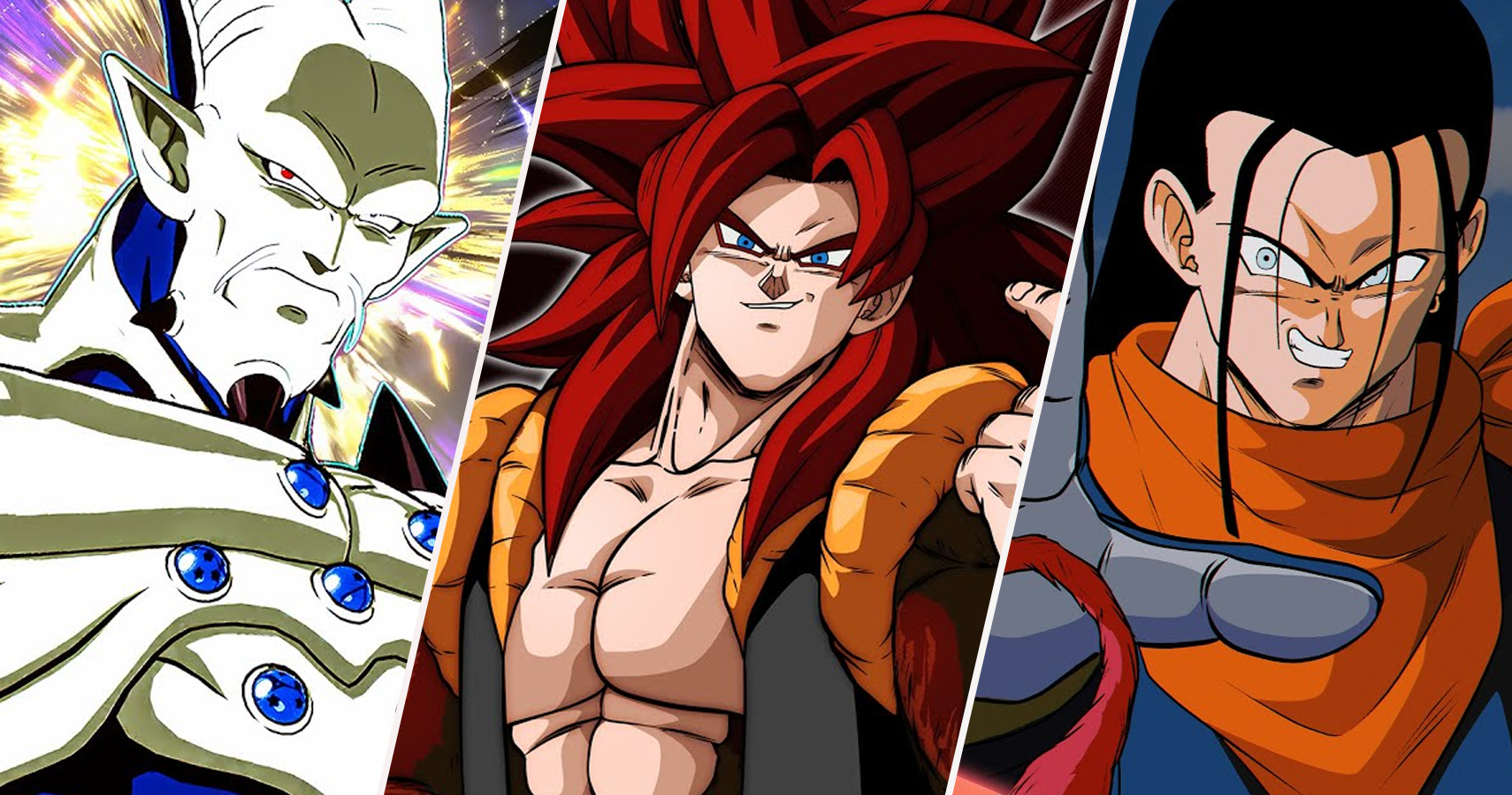 Omega Shenron, Super Saiyan 4 Gogeta, and Super 17 in Dragon Ball GT