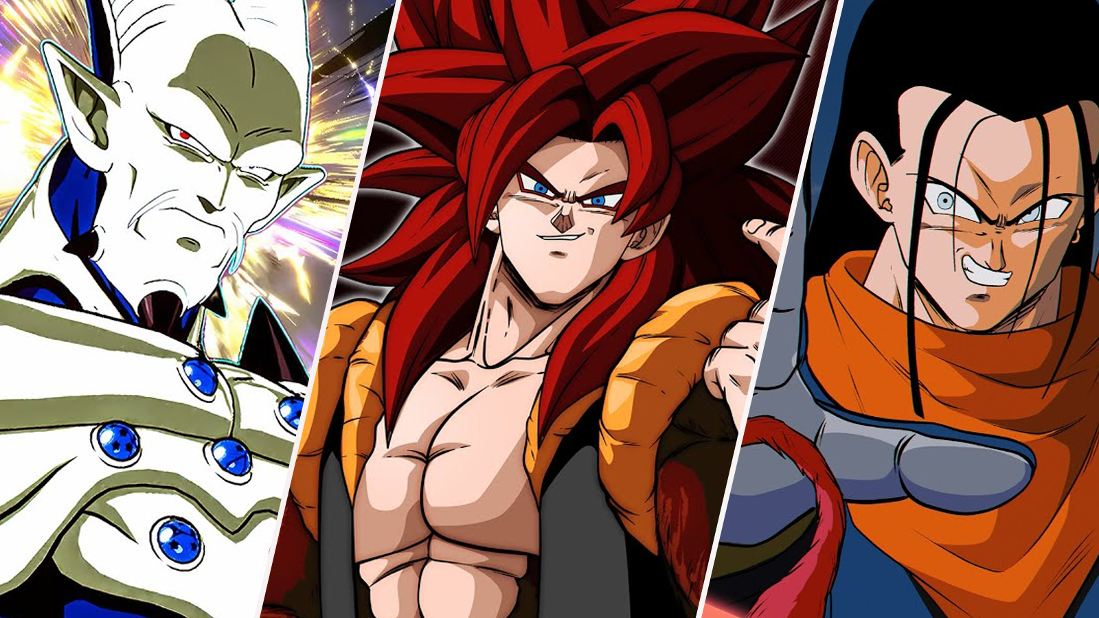 Omega Shenron, Super Saiyan 4 Gogeta, and Super 17 in Dragon Ball GT