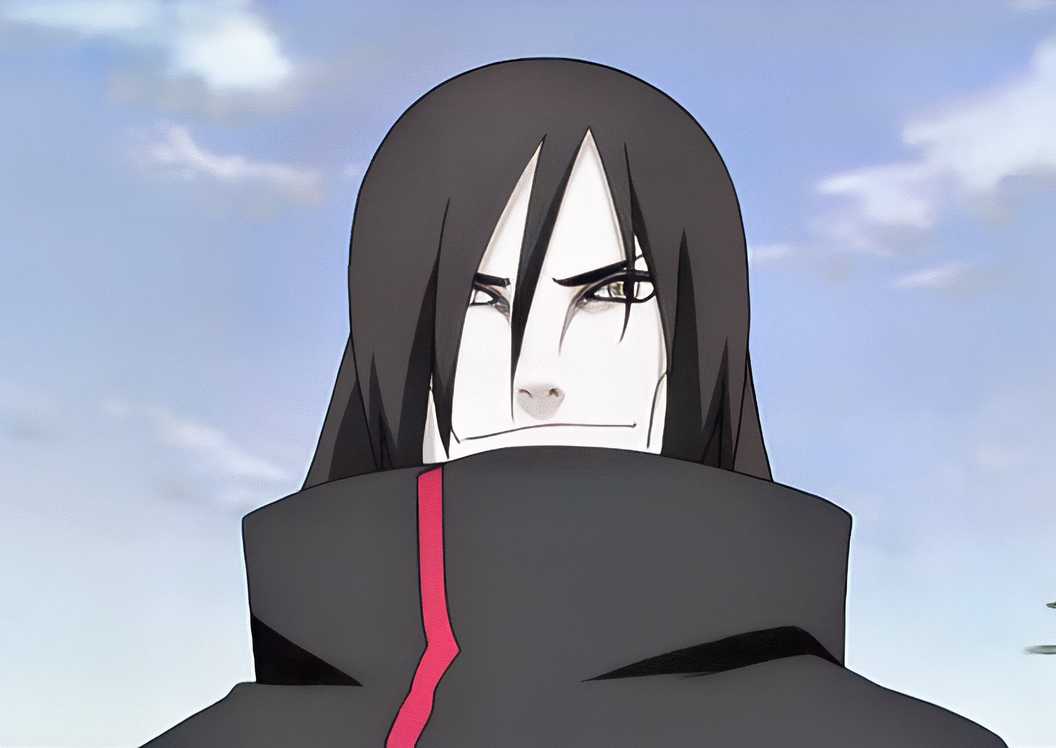 Orochimaru Tersenyum di Naruto Image of Orochimaru looking forward and smiling in Naruto.