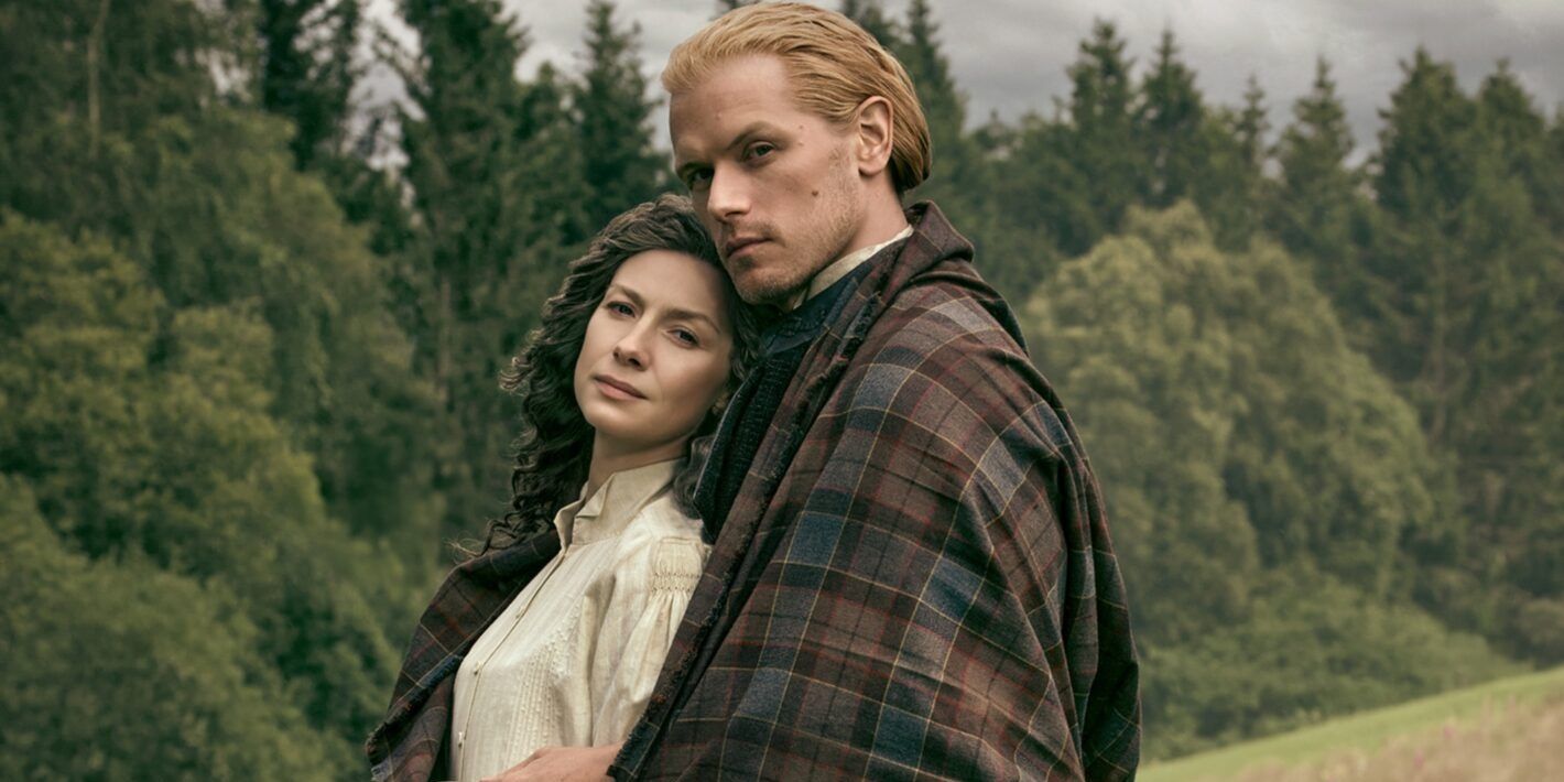 Jamie and Claire Fraser in a promo image for Outlander Season 8