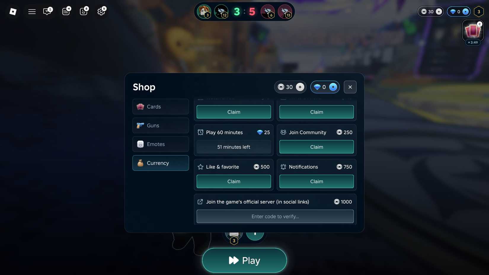 OVERKILL the codes tab