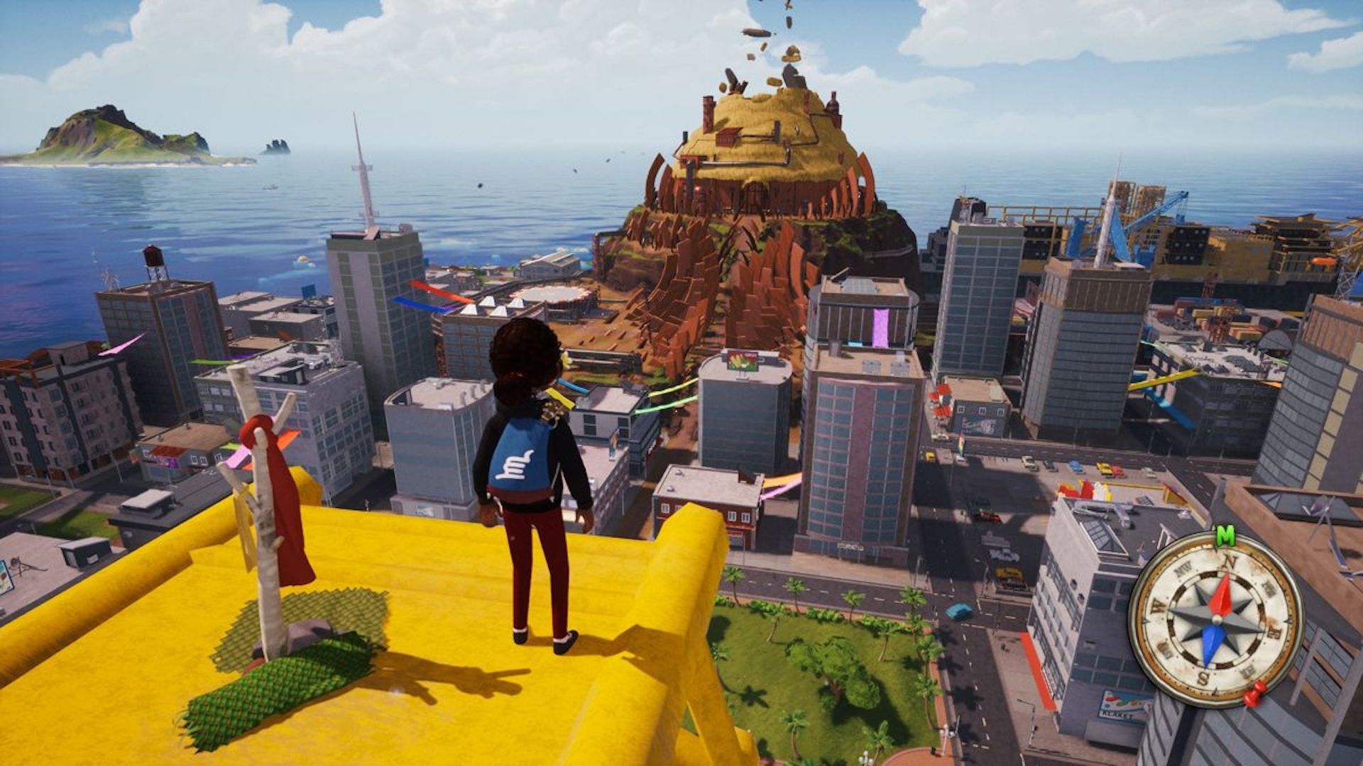 Overlooking a city in Tchia (2023)