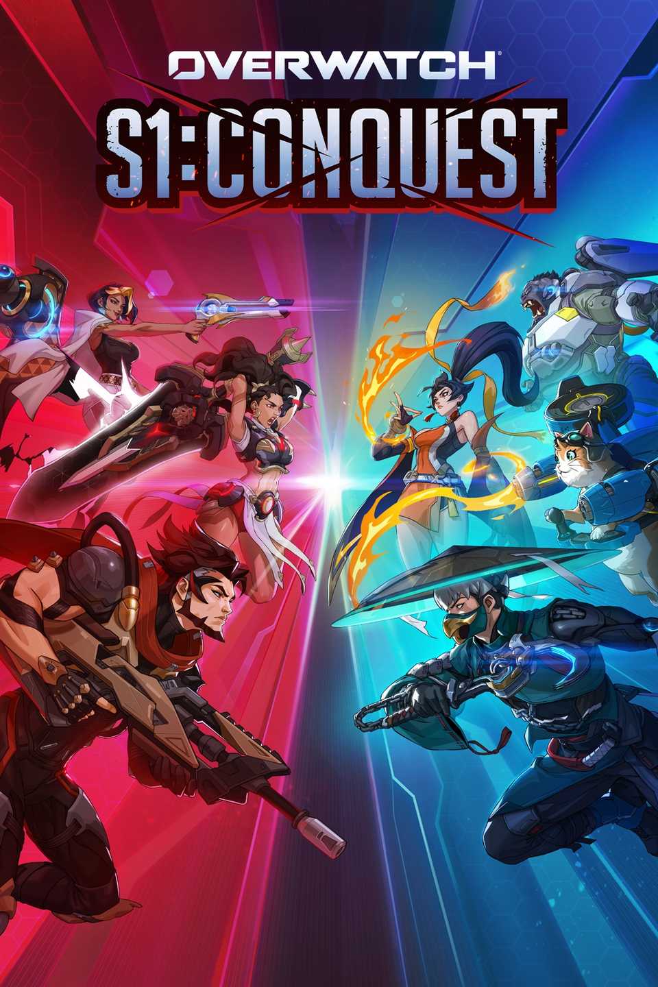 Overwatch (formerly Overwatch 2) S1 Conquest Tag Page Cover Art-1