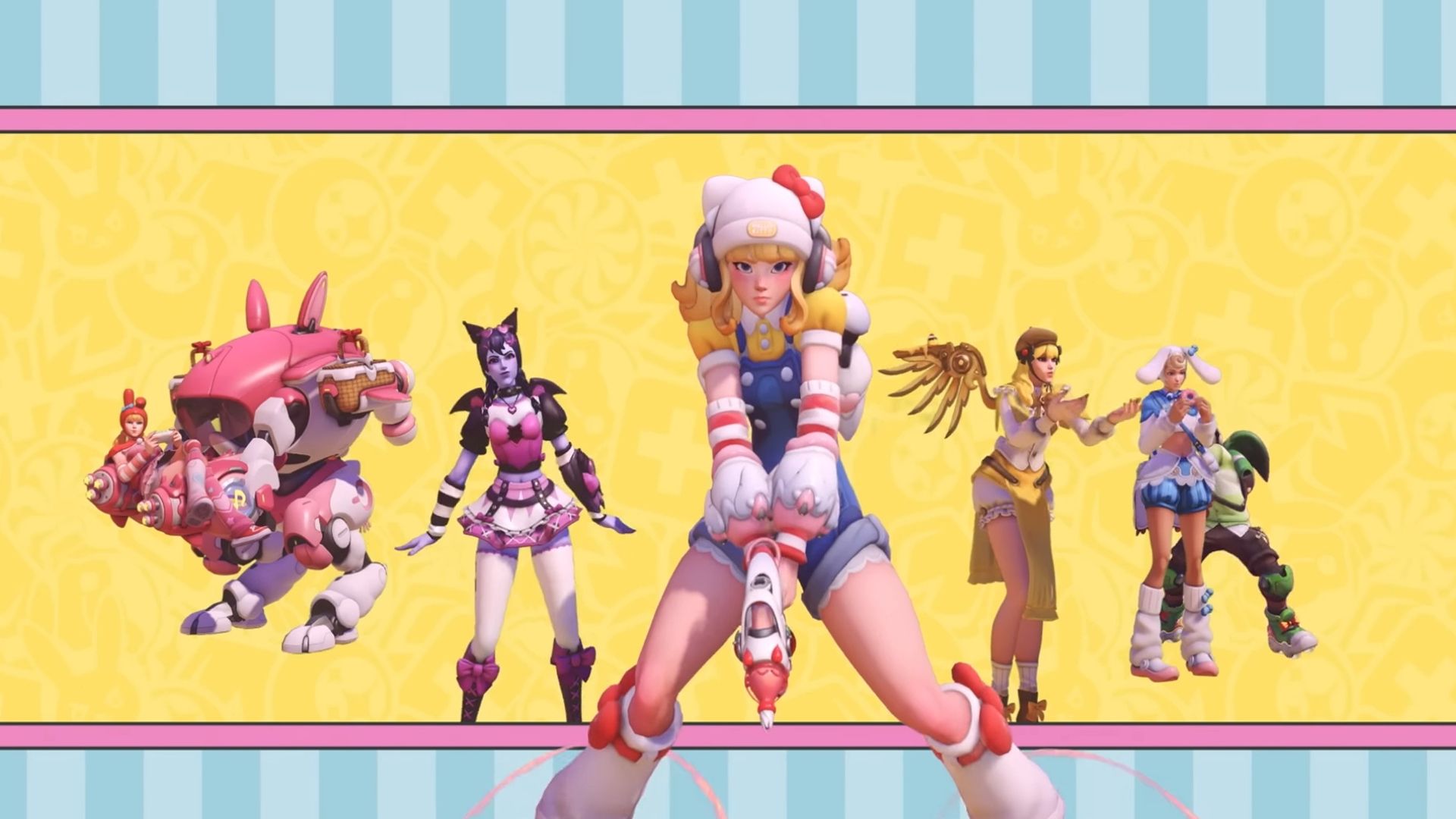 overwatch hello kitty collab skins