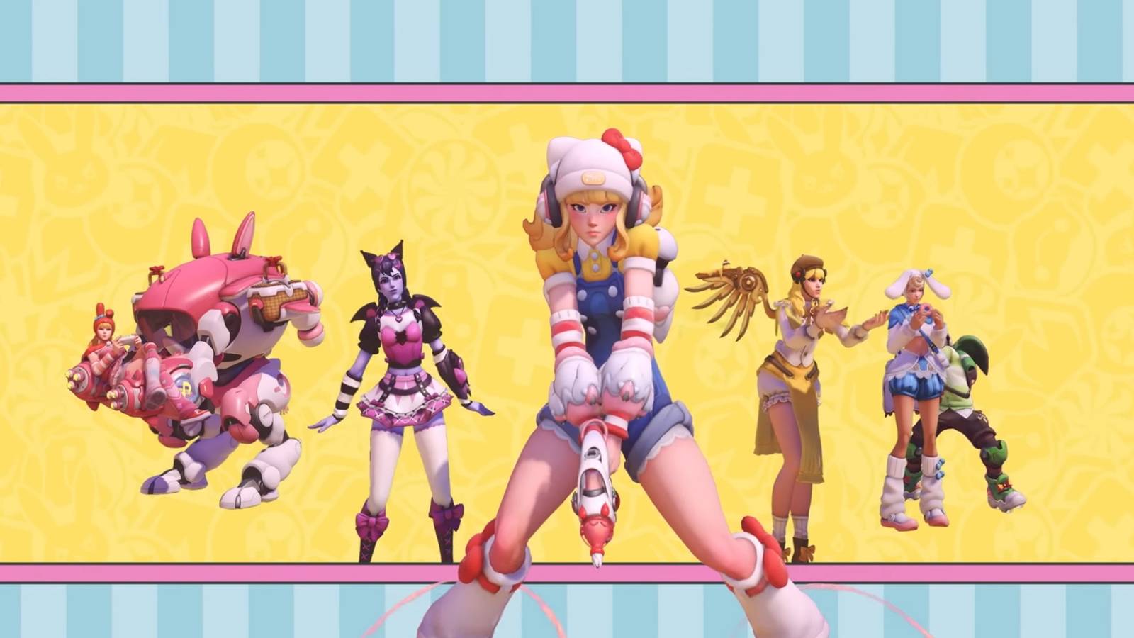 overwatch hello kitty collab skins