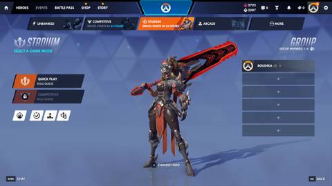 overwatch reign of talon new ui stadium select screen