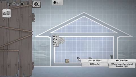 placing furniture in mewgenics