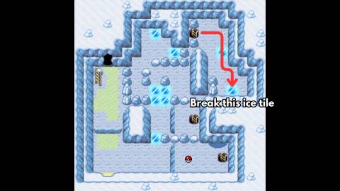 pokemon firered leafgreen HM 07 Waterfall icefall cave location (4)