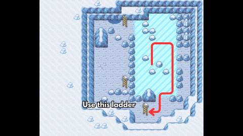 pokemon firered leafgreen HM 07 Waterfall icefall cave location (5)