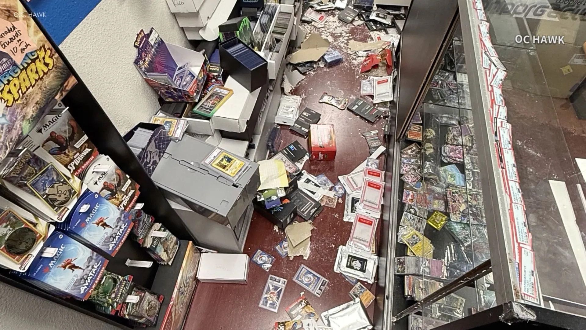Thieves Smash Through Wall To Steal Pokemon Cards