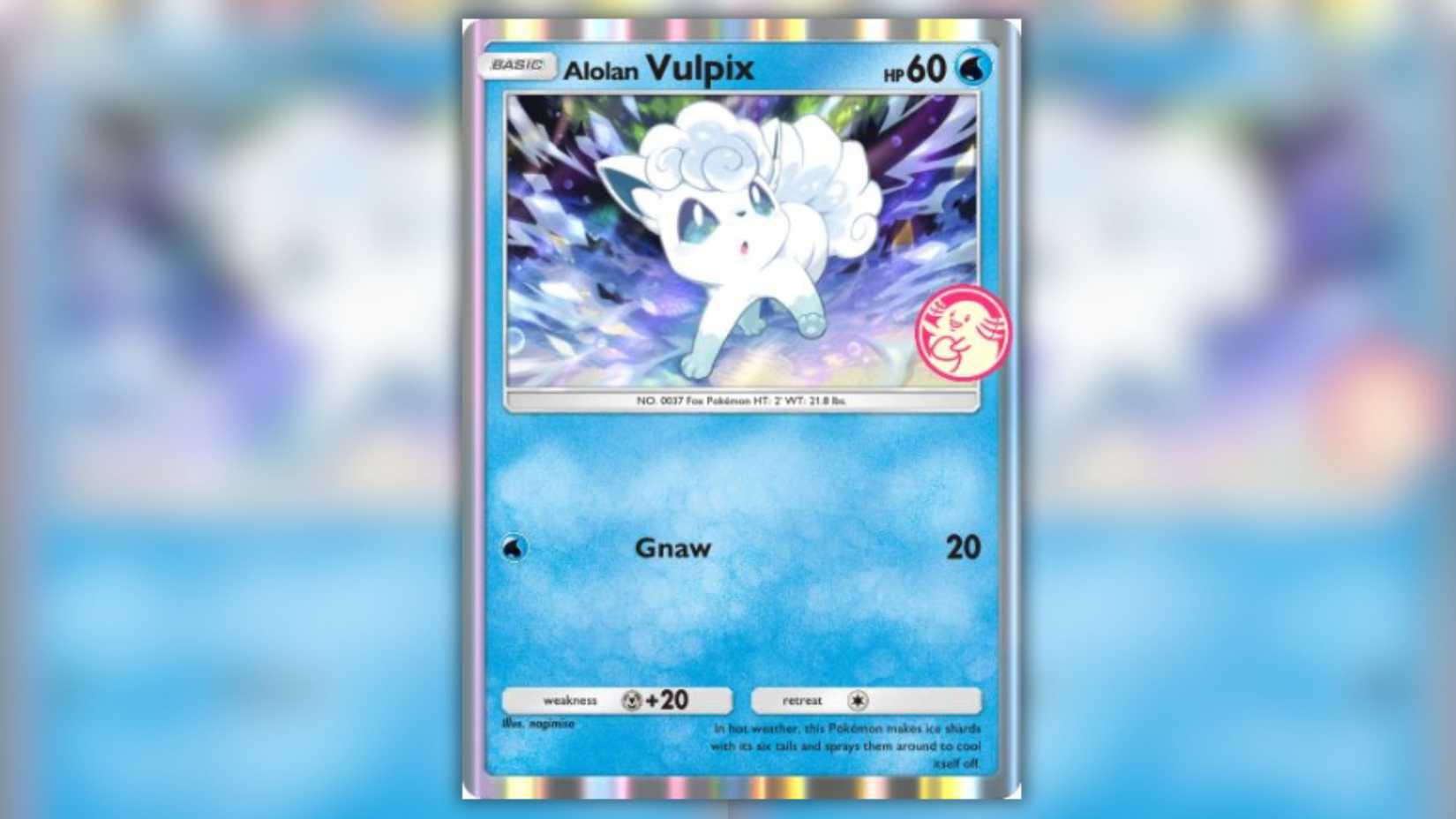 Pokemon TCG Pocket Alolan Vulpix promo card