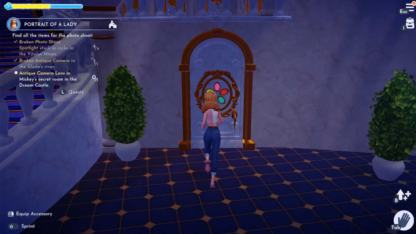 portrait of lady quest 9 in ddv disney dreamlight valley