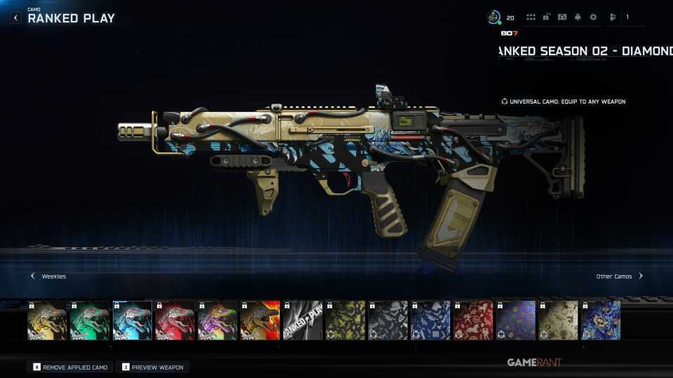 Ranked Season 02 Diamond (Weapon Camo) - Black Ops 7 Ranked Play