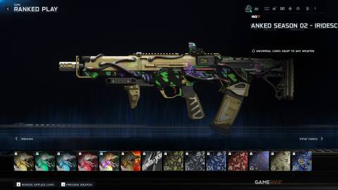 Ranked Season 02 Iridescent (Weapon Camo) - Black Ops 7 Ranked Play