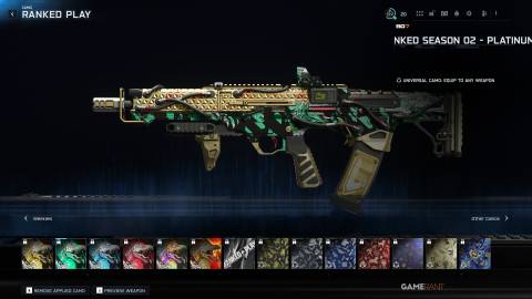 Ranked Season 02 Platinum (Weapon Camo) - Black Ops 7 Ranked Play