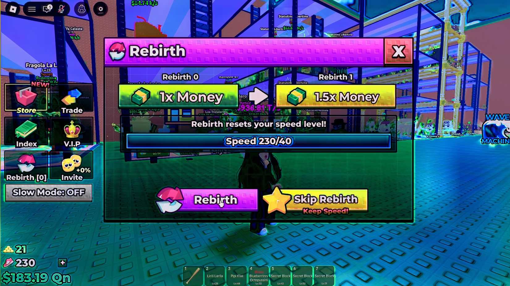 rebirth roblox escape tsunami for brainrots