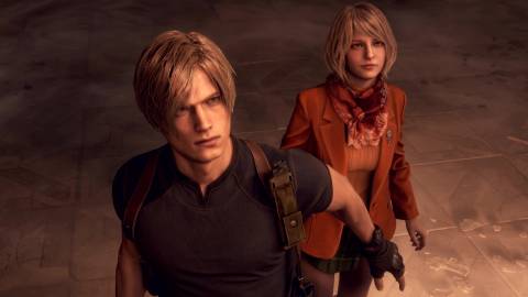 Resident Evil 4 Remake Leon and Ashley promotional image