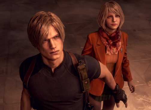 Resident Evil 4 Remake Leon and Ashley promotional image