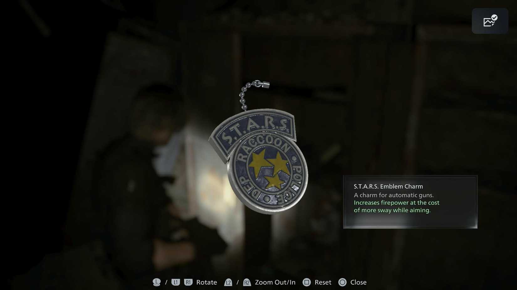 resident evil requiem stars emblem charm