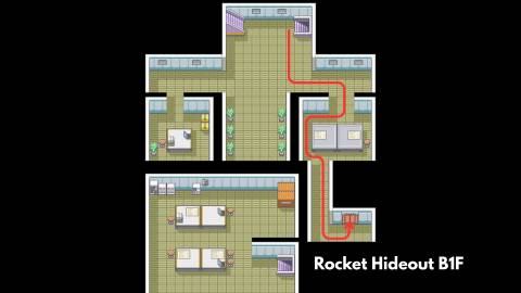Rocket Hideout B1F silph scope pokemon firered leafgreen (2)