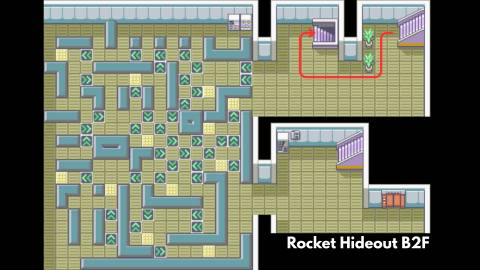 Rocket Hideout B2F silph scope pokemon firered leafgreen