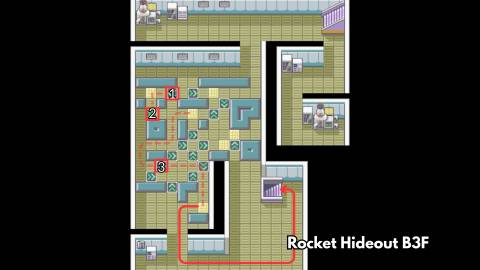 Rocket Hideout B3F silph scope pokemon firered leafgreen