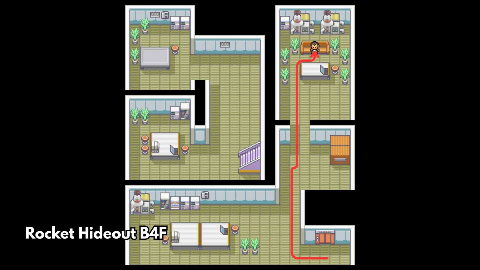 Rocket Hideout B4F silph scope pokemon firered leafgreen (2)