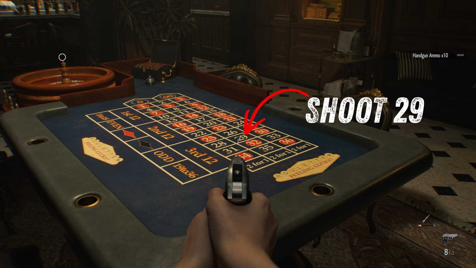 Roulette Table Shoot 29 in Resident Evil Requiem