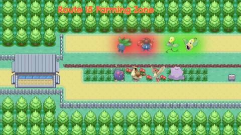 Route 15 Fuschia City Farming Zone Pokemon FireRed LeafGreen