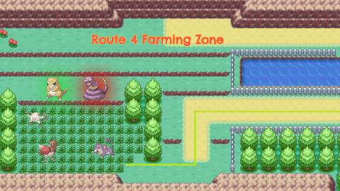Route 4 Leveling Zone Pokemon FireRed LeafGreen