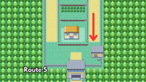 route 5 hm01 cut location pokemon firered leafgreen