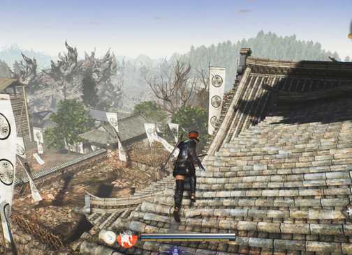 Berlari di atap di Nioh 3 PS5