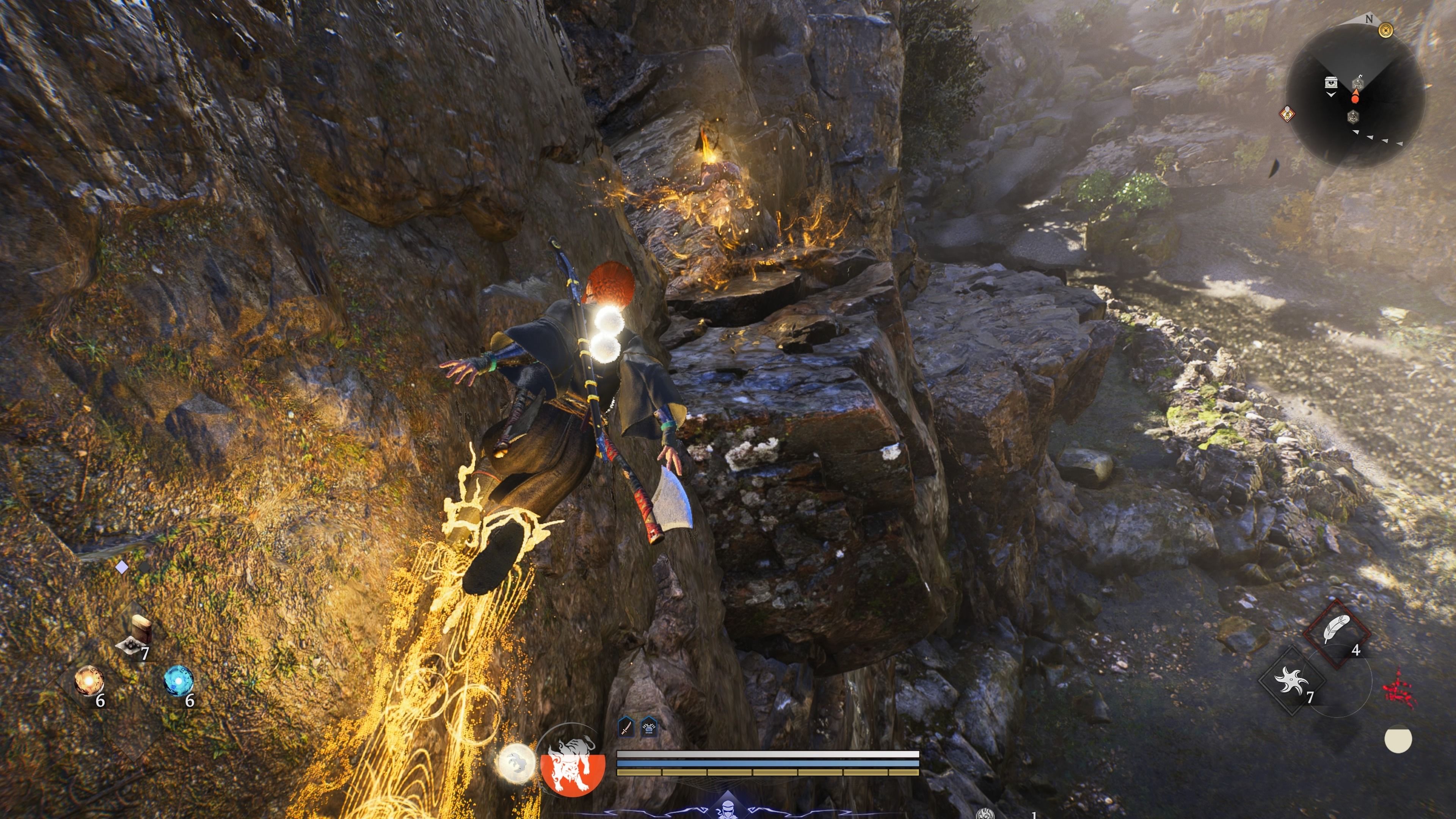 Berlari di dinding di Nioh 3 PS5