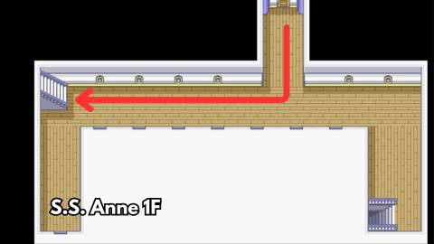 S.S. Anne 2F Captain Cabin hm01 cut location pokemon firered leafgreen