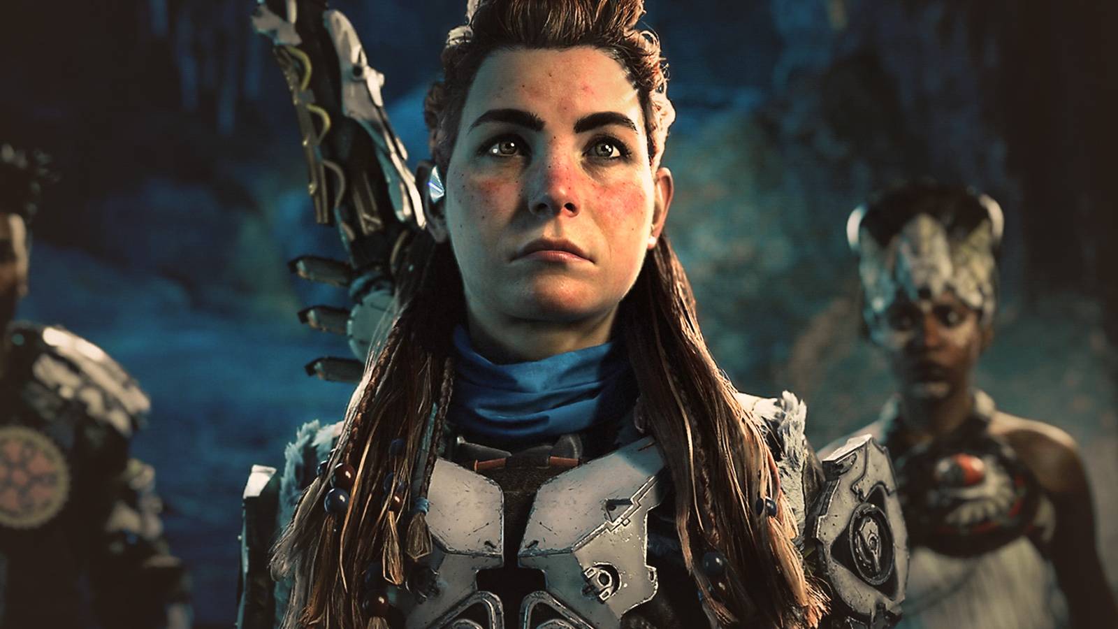 Sad Aloy from Horizon franchise composite