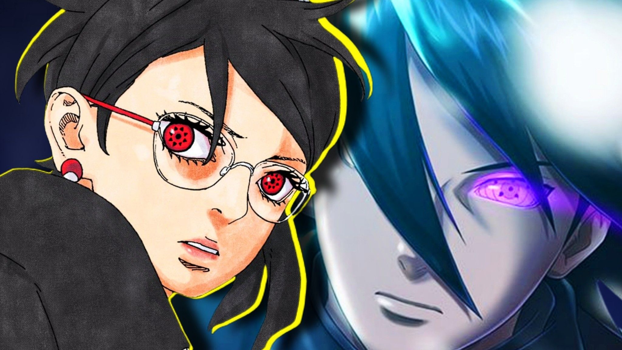 Sarada Uchiha Rinnegan Boruto Two Blue Vortex