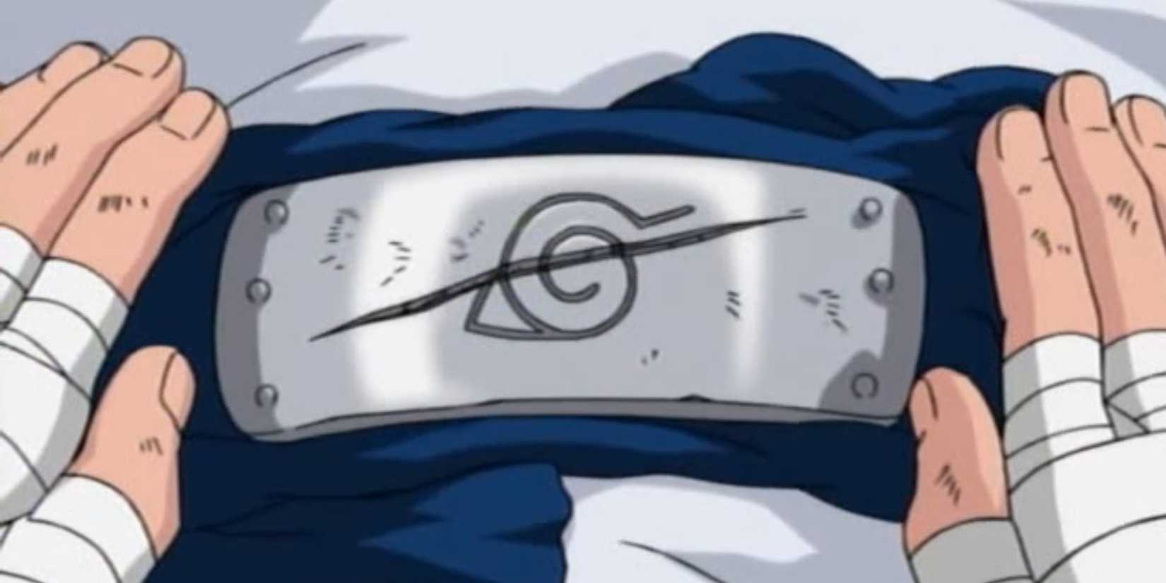 Sasuke's headband has a scratch.