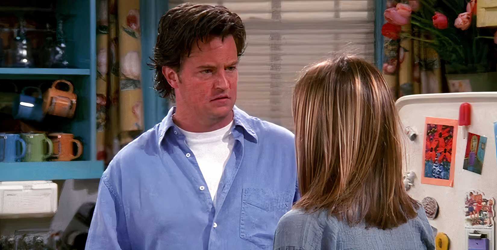 Chandler and Rachel in Friends.
